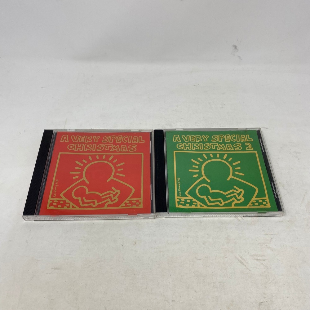 A Very Special Christmas Vol 1 & 2 CD Bundle Keith Haring Art Various Artists